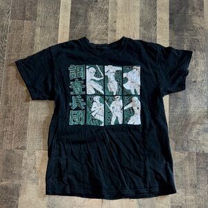 Attack on Titan Final Season Funimation T-Shirt Sz M Black Anime Manga Tee Adult